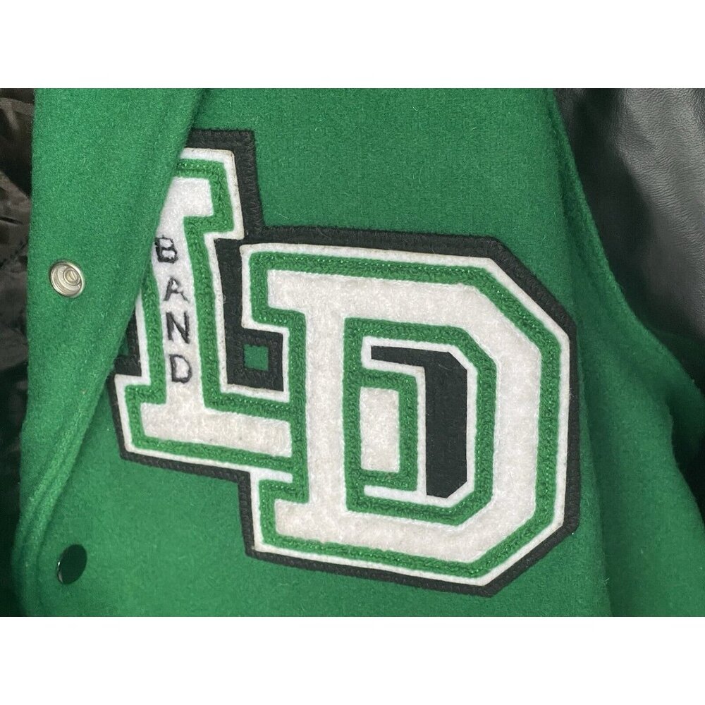 Vintage Ssr Varsity Jacket Xl Band Green Men’s Snap View 3